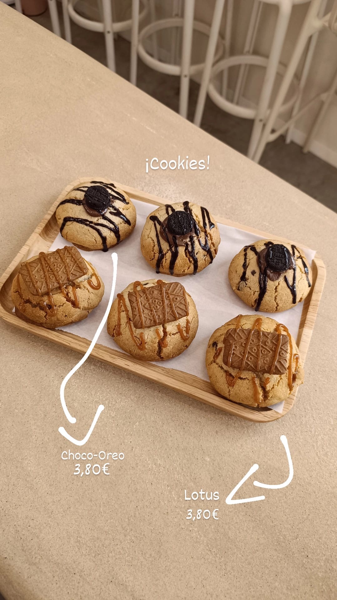 Cookies artesanales de Momo Bakery